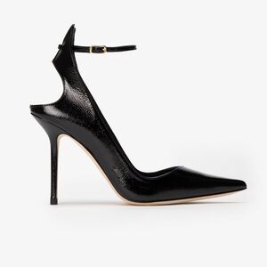 Tamara Mellon Morticia 100 black patent heels